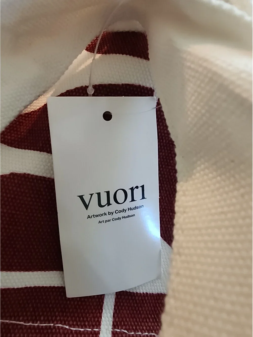 New Vuori Limited Edition 2025 Holiday Tote Bag - Strawberry